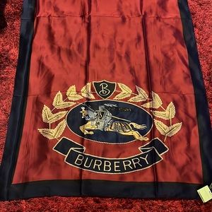 Silk Burberry scarf